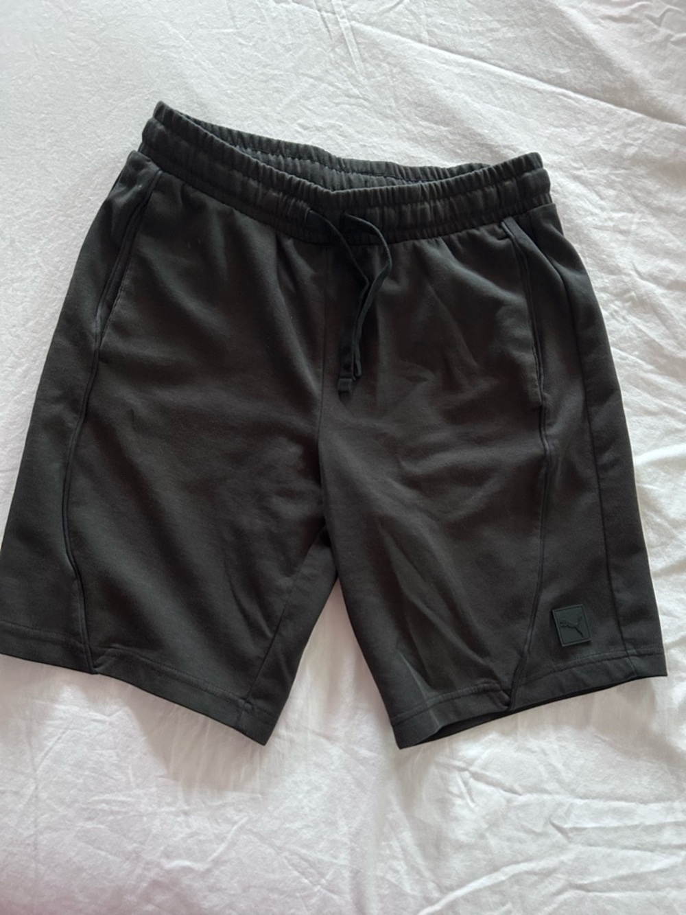 Puma Men's Black Athletic Drawstring Performance Shorts
